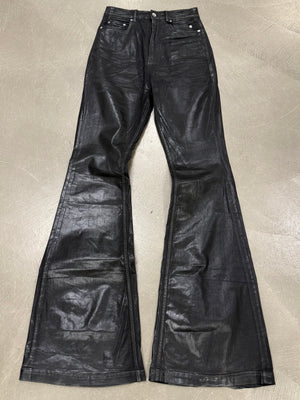 2022 Rick Owens coated “bolans bootcut” pants