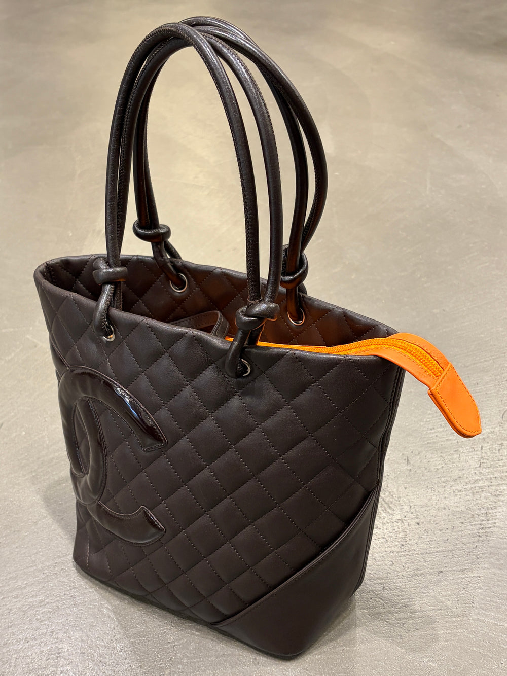 2005-2006 Chanel Cambon Ligne leather tote bag