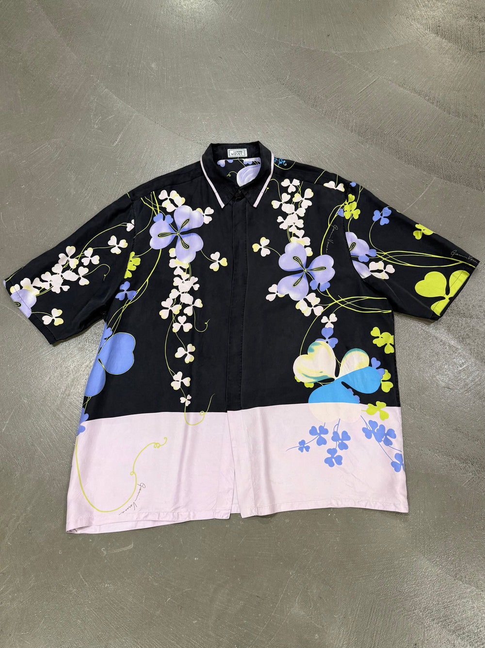 1990s Gianni Versace silk floral shirt