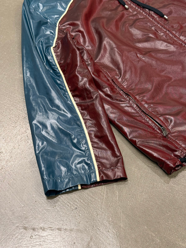 HERMES nylon color block jacket