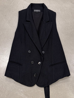 A/W1995 Ann Demeulemeester runway double breasted bondage vest