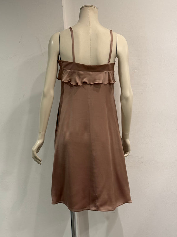 2008 Giorgio Armani ruffle sleeveless mini dress