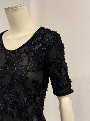 1990s Yves Saint Laurent floral paper top