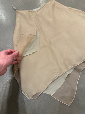 1990s Emporio Armani double layered skirt