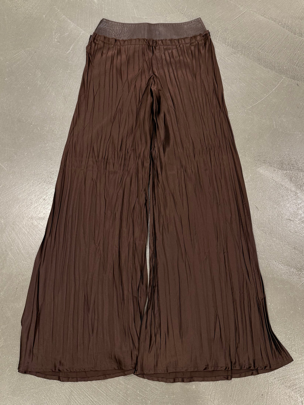 2000s Roberto Cavalli hybrid leather waistband wide pants