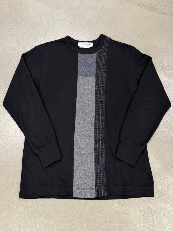 2000s Comme des Garçons panel color-block sweater