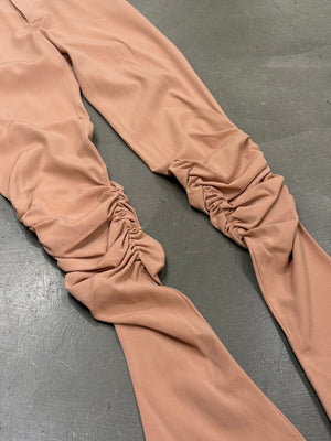 S/S2003 Jean Paul Gaultier gathered flare ruched pants