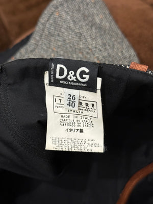 2000s Dolce & Gabbana wool corset top
