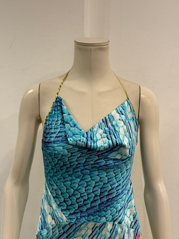S/S2001 Roberto Cavalli runway psychedelic dress