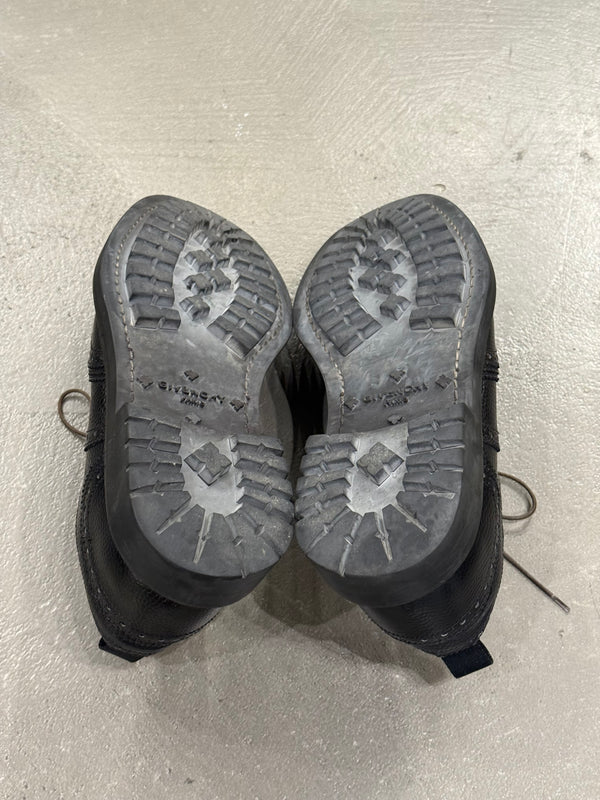 2010s Givenchy by Riccardo Tisci metal seam derby shoes