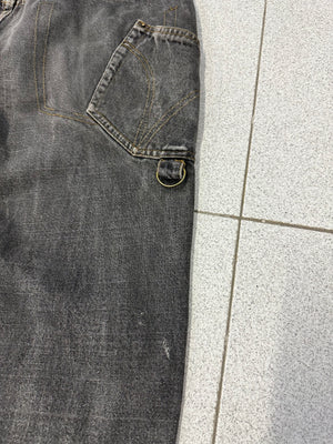 AW2003 D&G heavy baggy asymmetrical jeans