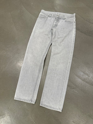 1990s Helmut Lang vintage grey faded denim