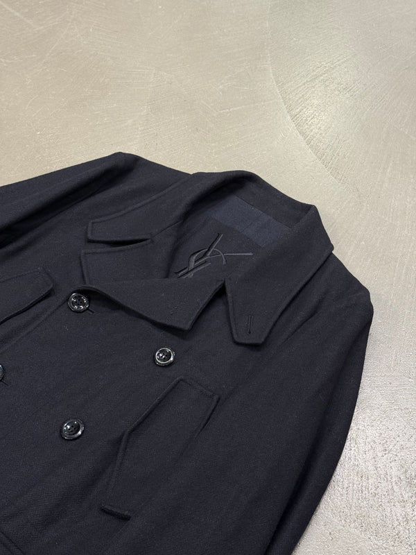 2011 Yves Saint Laurent double breasted peacoat