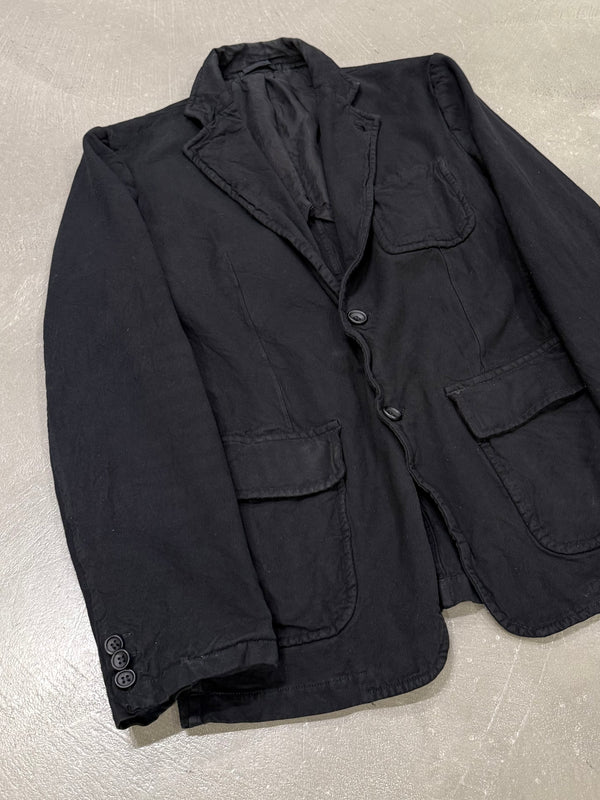 2000s Comme des Garçons black washed blazer