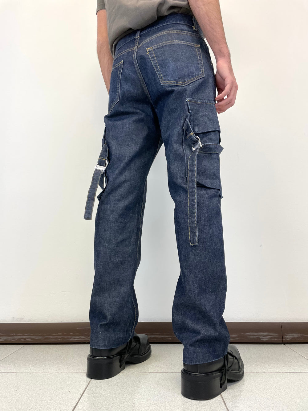 AW2004 Helmut Lang bondage cargo denim