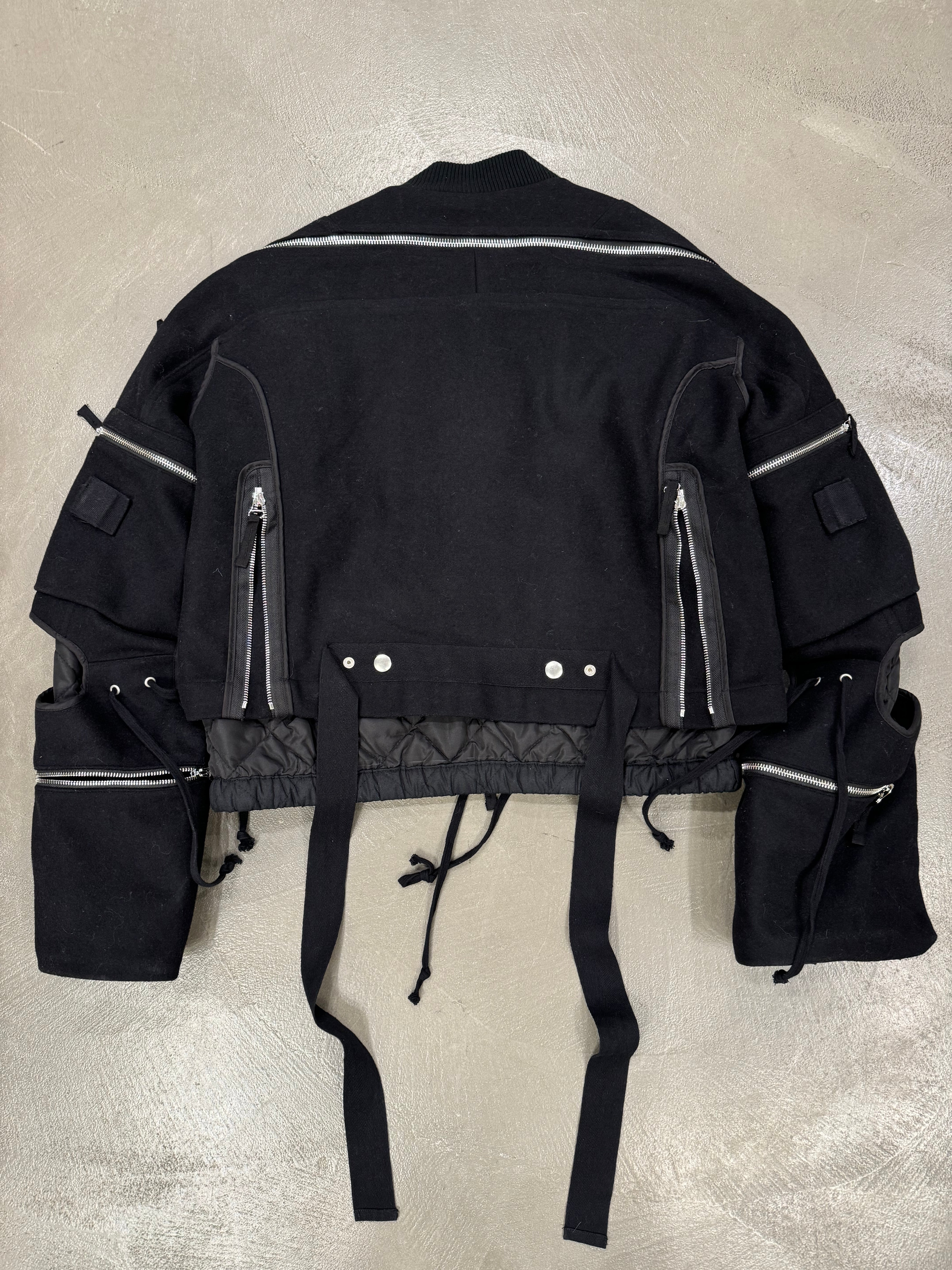 A/W2014 Dries Van Noten backzip double layer bomber jacket