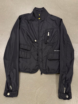 2000s Dsquared2 multi-pocket cropped jacket