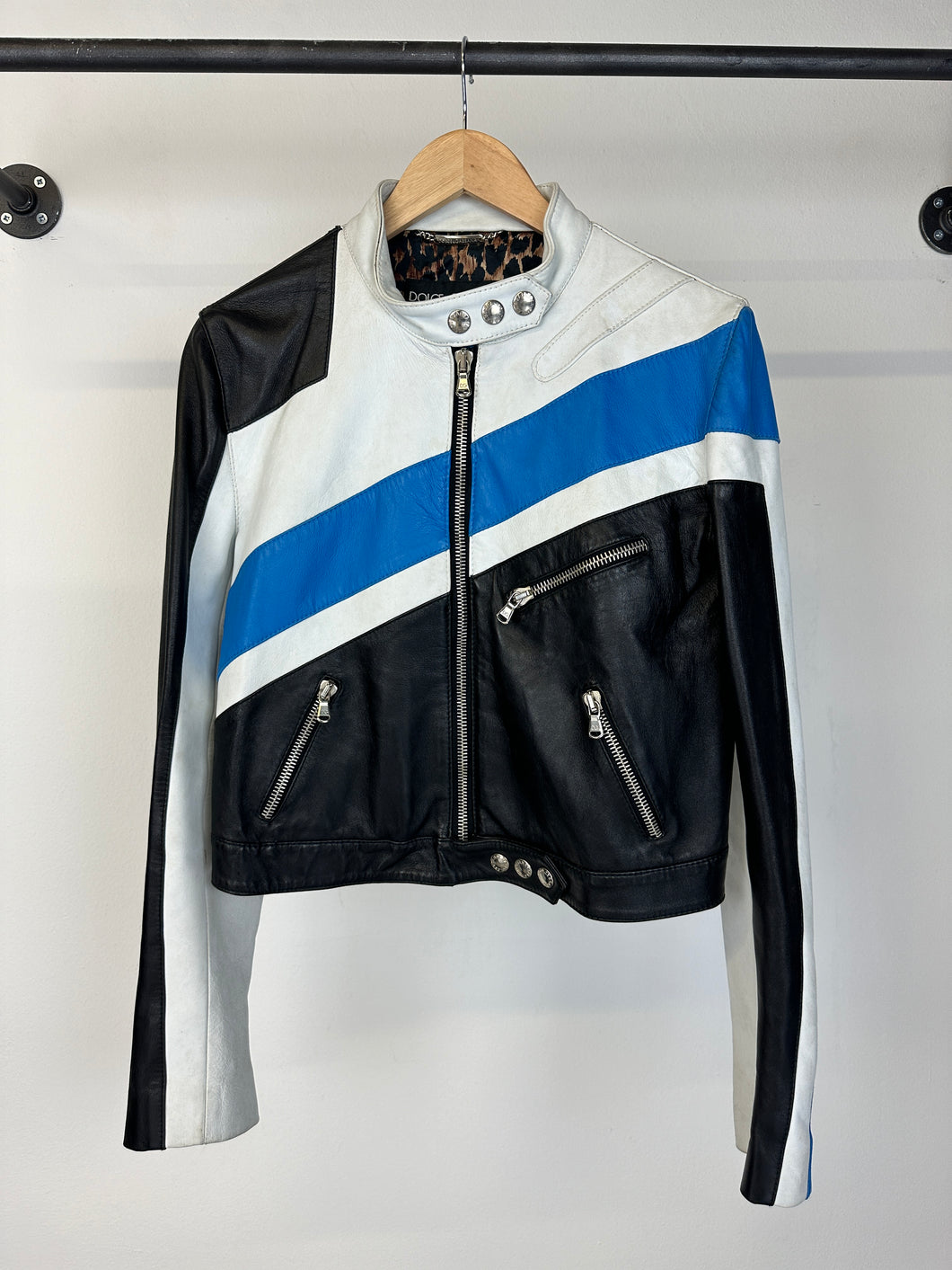 SS2001 Dolce & Gabbana biker Leather Jacket