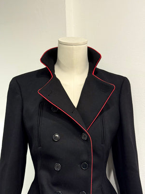 A/W2011 Alexander McQueen runway double breasted officer wool military jacket