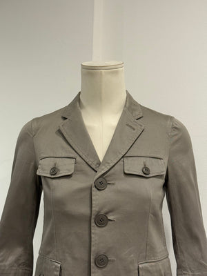 2000s Comme des Garçons cotton minimal coat