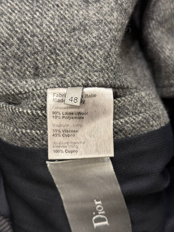 A/W2007 Dior Homme by Hedi Slimane military hooded wool coat