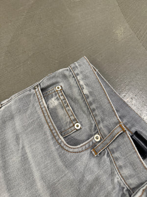 2000s Dior by Hedi Slimane faded grey jeans
