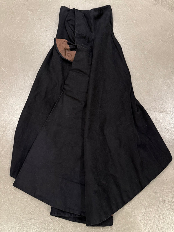 1990s Yohji Yamamoto asymmetric pleated skirt