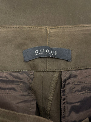 2002 Gucci by Tom Ford waistless flared pants