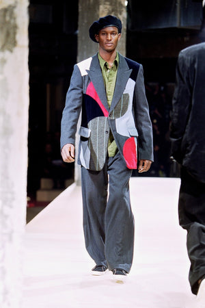 A/W2003 Y’s Yohji Yamamoto runway patchwork geometric blazer