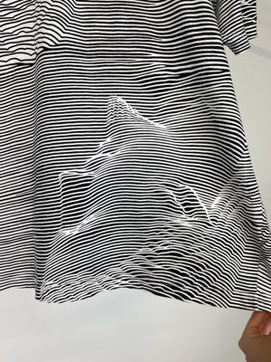 1980s Marithe Francois Girbaud abstract op-art t-shirt