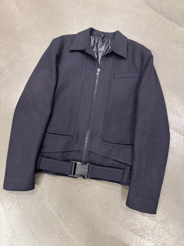 A/W2007 Dior by Hedi Slimane “Navigate” belted wool jacket
