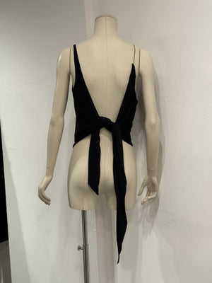S/S2003 Jean Paul Gaultier cut-out metal chain halter top