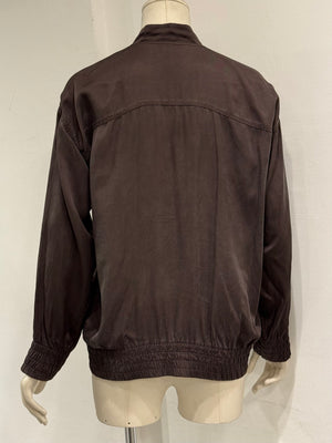 2013 Gucci silk field bomber jacket