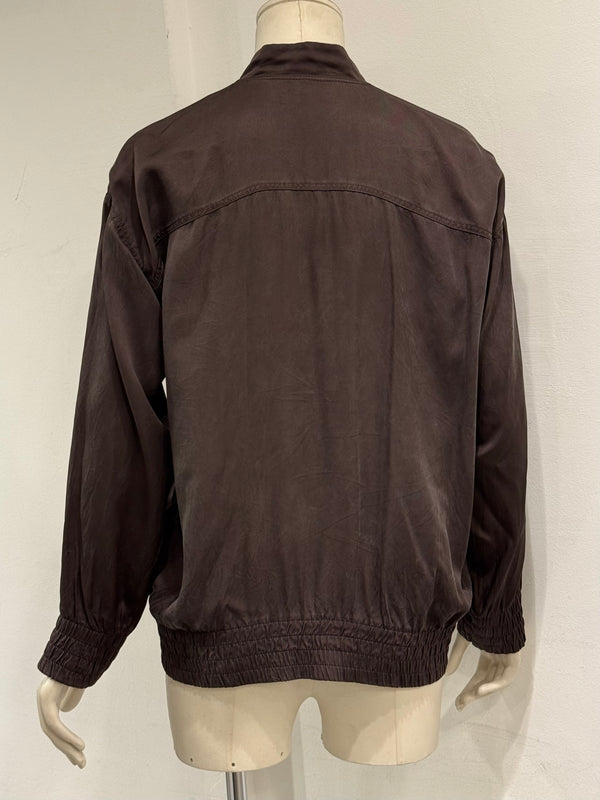2013 Gucci silk field bomber jacket