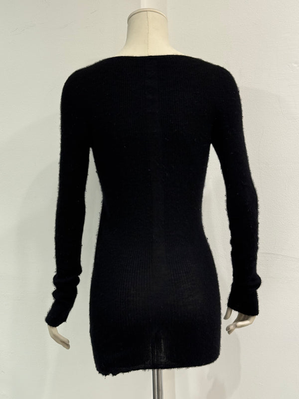 A/W2014 Rick Owens Moody distressed knit