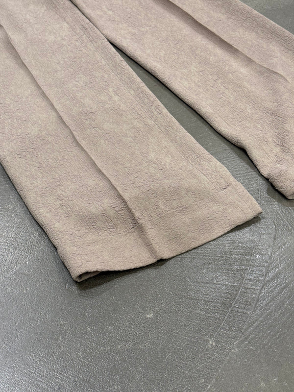 2000s Jean Paul Gaultier wrinkle skin wide sleeve set (jacket + pants)