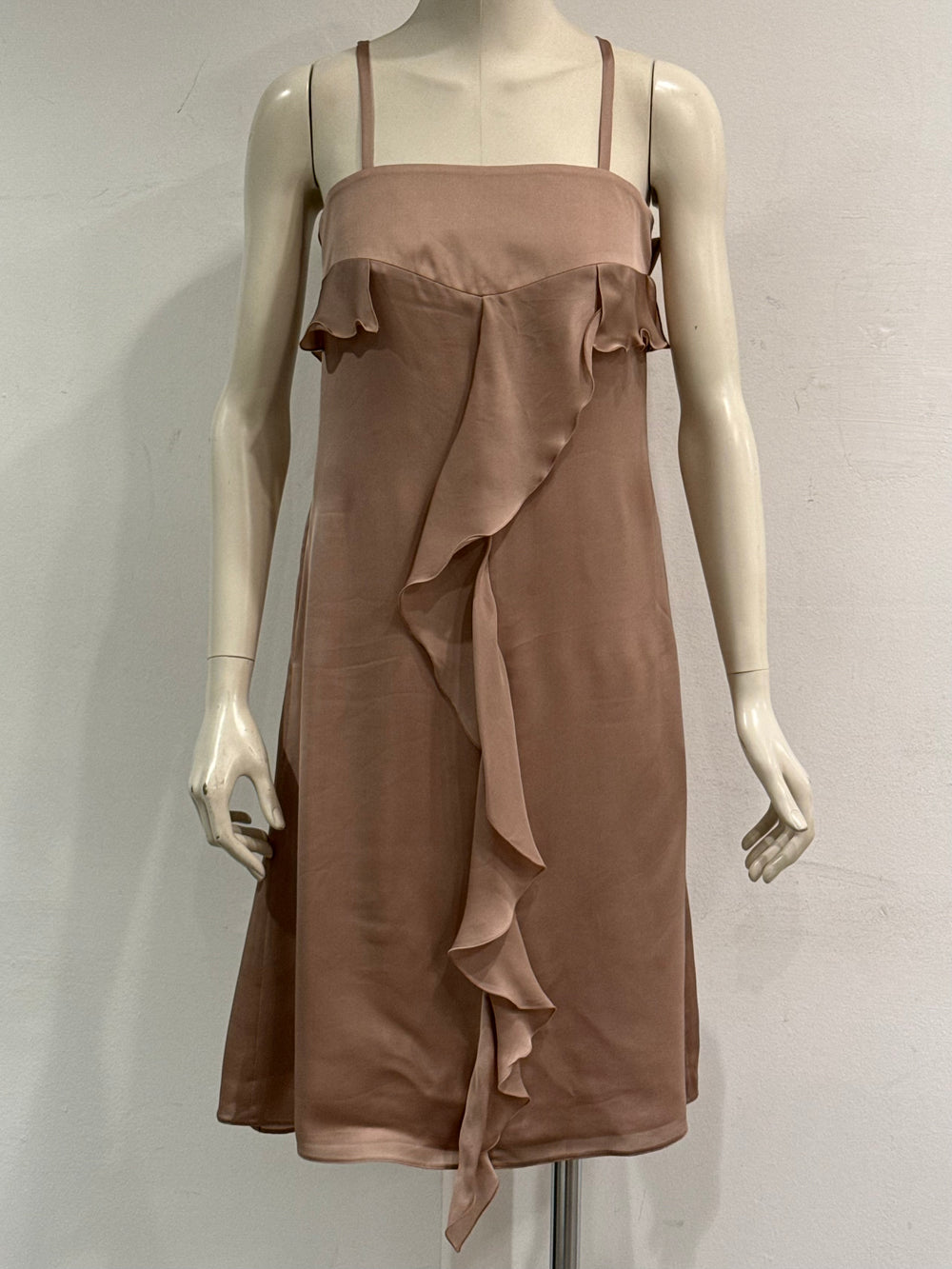2008 Giorgio Armani ruffle sleeveless mini dress