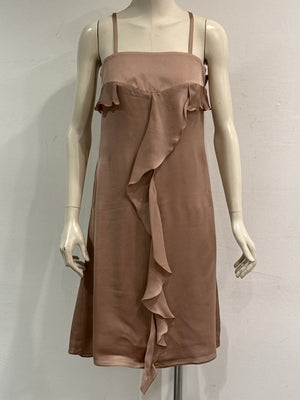 2008 Giorgio Armani ruffle sleeveless mini dress
