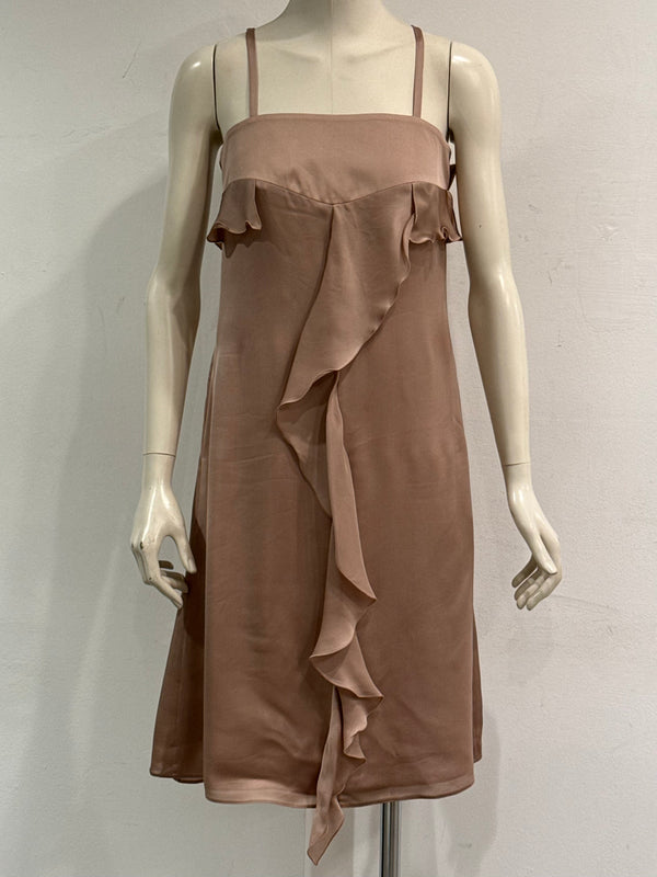 2008 Giorgio Armani ruffle sleeveless mini dress