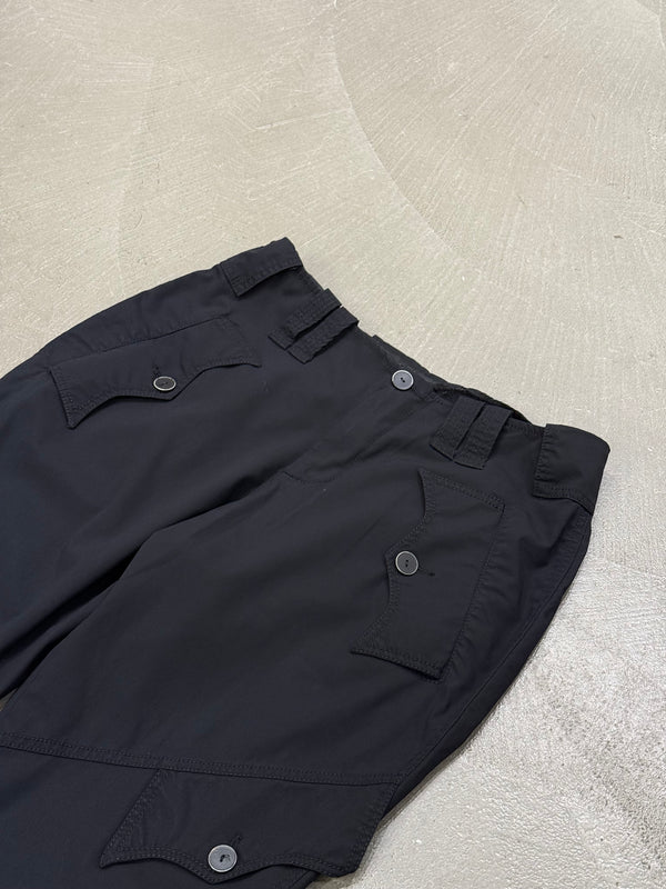 1990s Jean Paul Gaultier multi-pocket snap cargo short pants