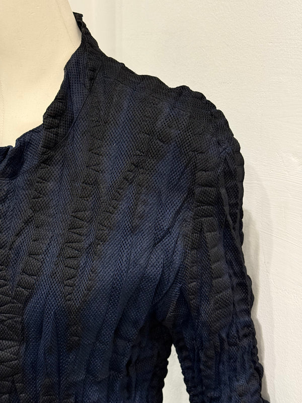 Issey Miyake pleated deconstructed jacket