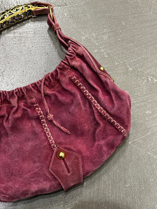 2000’s Yves Saint Laurent Mombasa bag with Sculptural Horn Handle