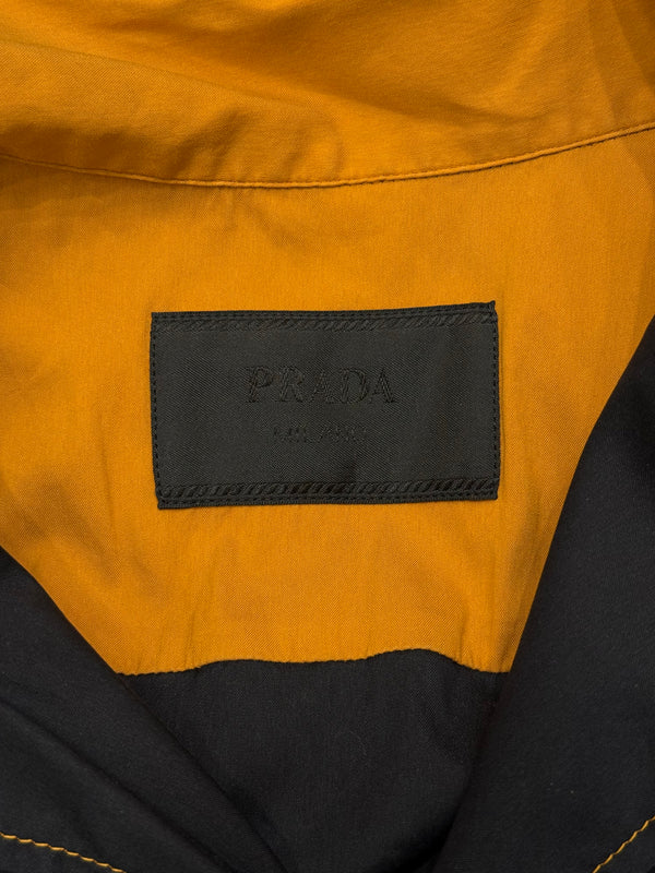 2019 Prada contrast stitch bowling shirt