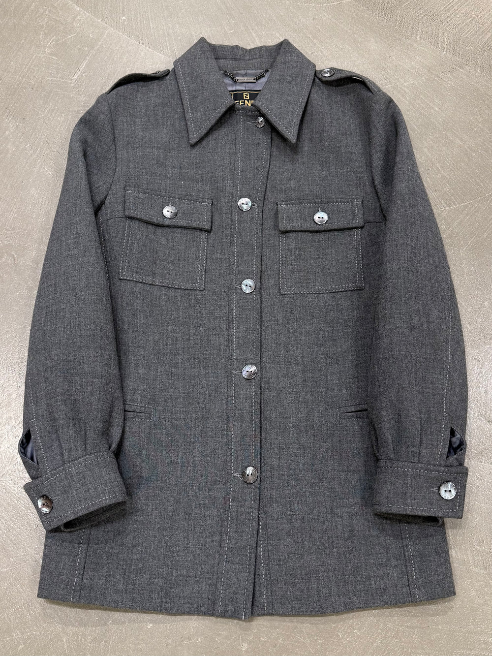 2000s Fendi military jacket