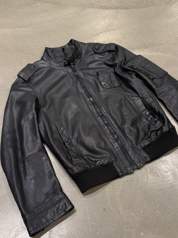 S/S2005 Dior by Hedi Slimane officer utility leather jacket