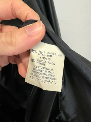 2000s Gucci leather blazer