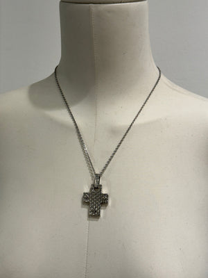 2000s Cavalli cross necklace