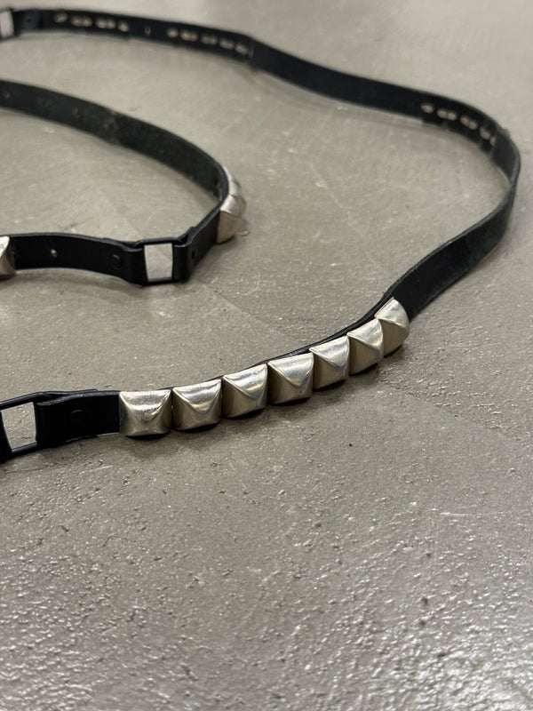 2000s Dior by Hedi Slimane studded leather belt