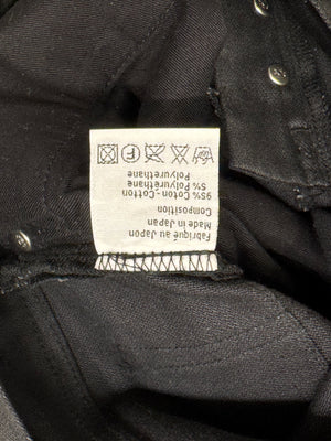 2000s Dior by Hedi Slimane coated denim