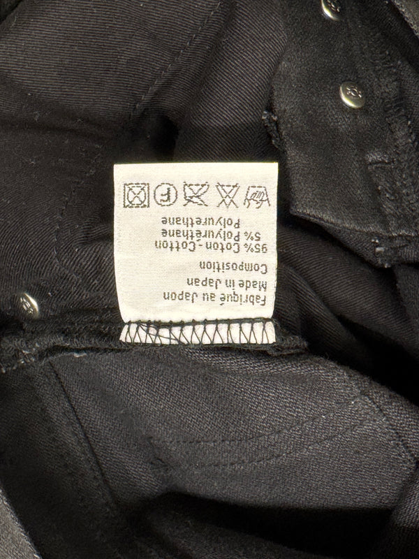 2000s Dior by Hedi Slimane coated denim